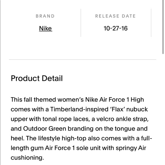 SOLD Air Force 1 Hi Flax sneakers - Picture 12 of 12